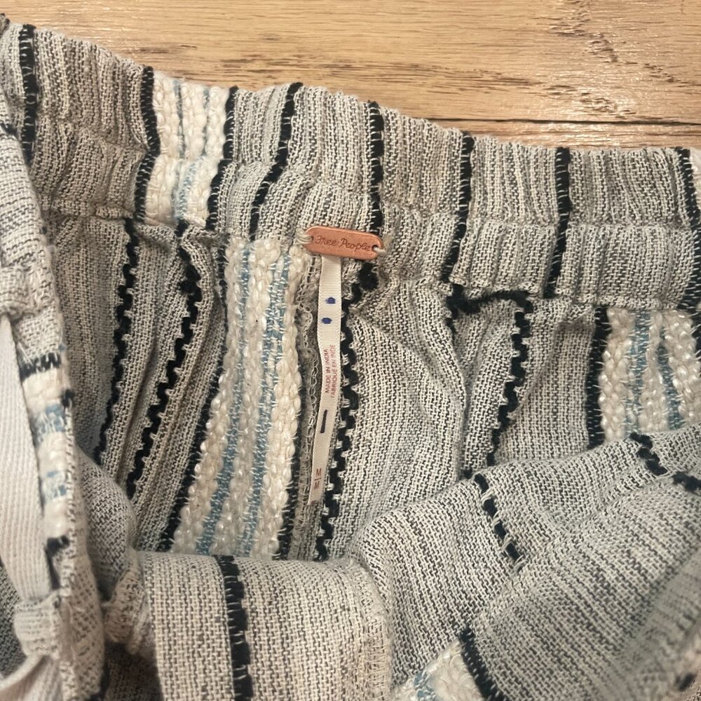 Free People Take Me To Paris Low Back Striped PANTS ONLY NWOT Size Large - Picture 9 of 10
